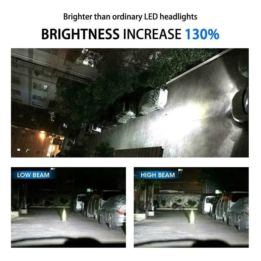 2PC H7 LED Headlight Bulb Beam Kit 12V-24V 55w High Power LE