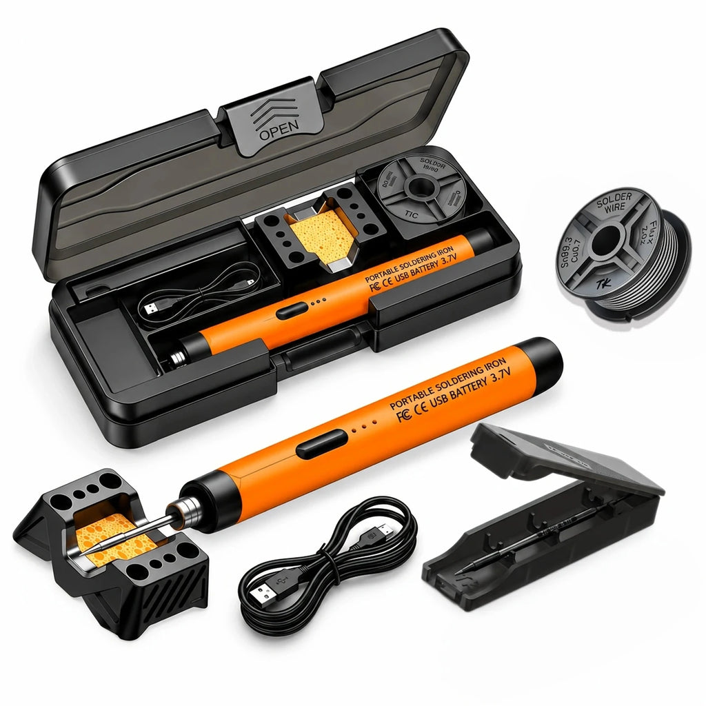USB/Wireless Soldering Iron with 3-Temperature Settings Incl
