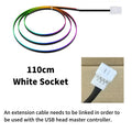 For 110/140CM Car LED Acrylic Light Strip RGB Symphony Auto Interior Decorative Light Bar Extended Line Replacement Accessories