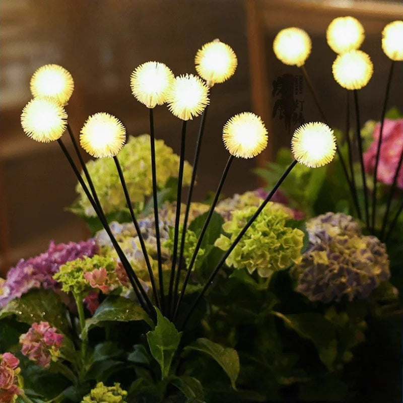 Solar Dandelion Lights 6 Heads Always on/Flashing Lawn Lamp 