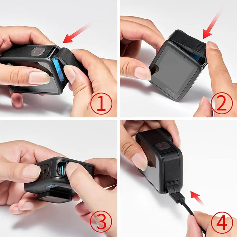 Replacement Battery Side Door Cover USB-C Charging Port Dust