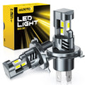 AUXITO 2Pcs Turbo LED H4 High Low Beam Headlight Bulbs 30000