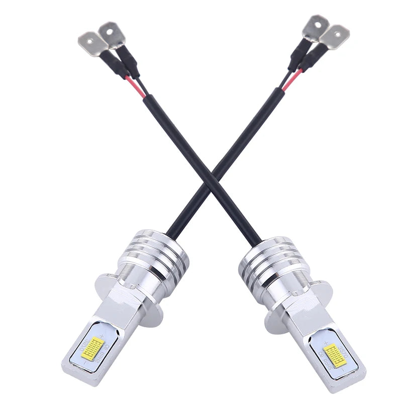 2Pcs H3 LED Headlight Bulb LED H3 Car Light Fog Lights1 1 Si