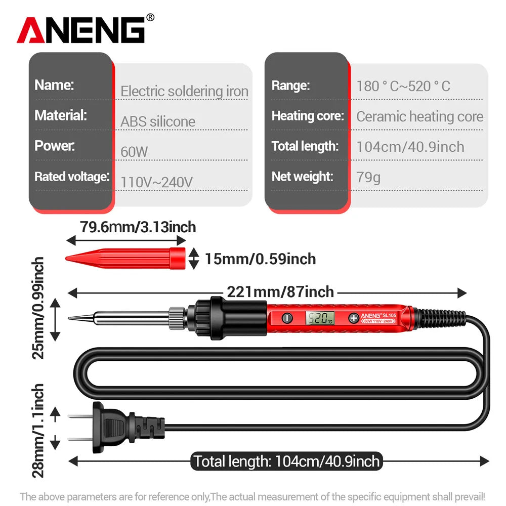 ANENG SL105 Electric Soldering Iron 60W Display Adjustable 1
