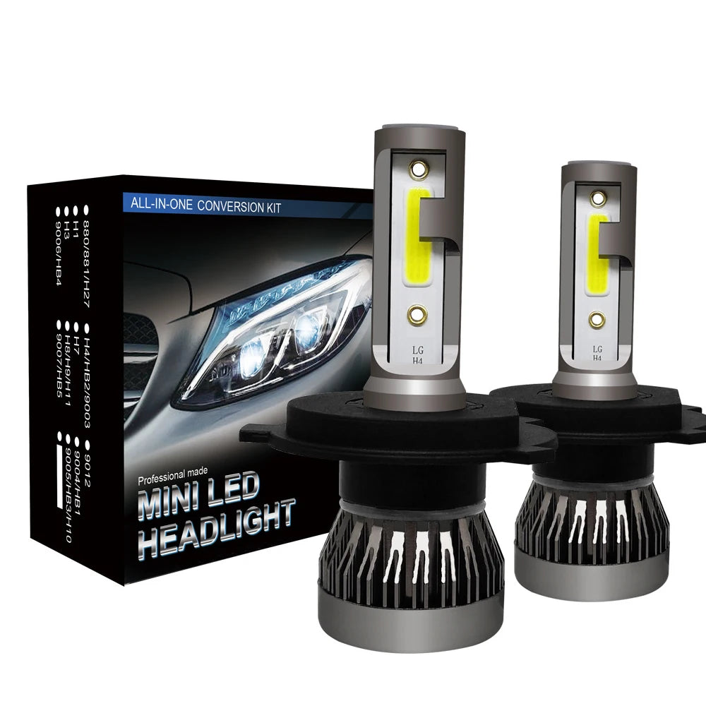 Car Light H7 LED Mini Headlight Bulbs H1 LED H4 H8 H9 H11 He