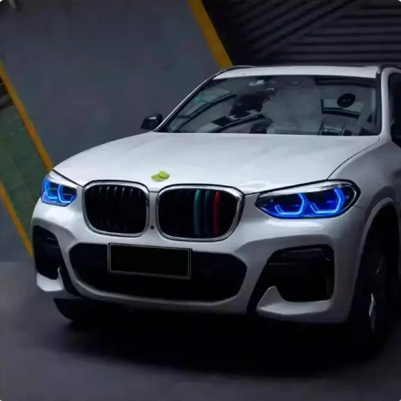 Angel Eye For BMW X3 G01 X4 G02 2018 2019 2020 2021 Adaptive Headlight DRL Blue Red Daytime Running Light LED