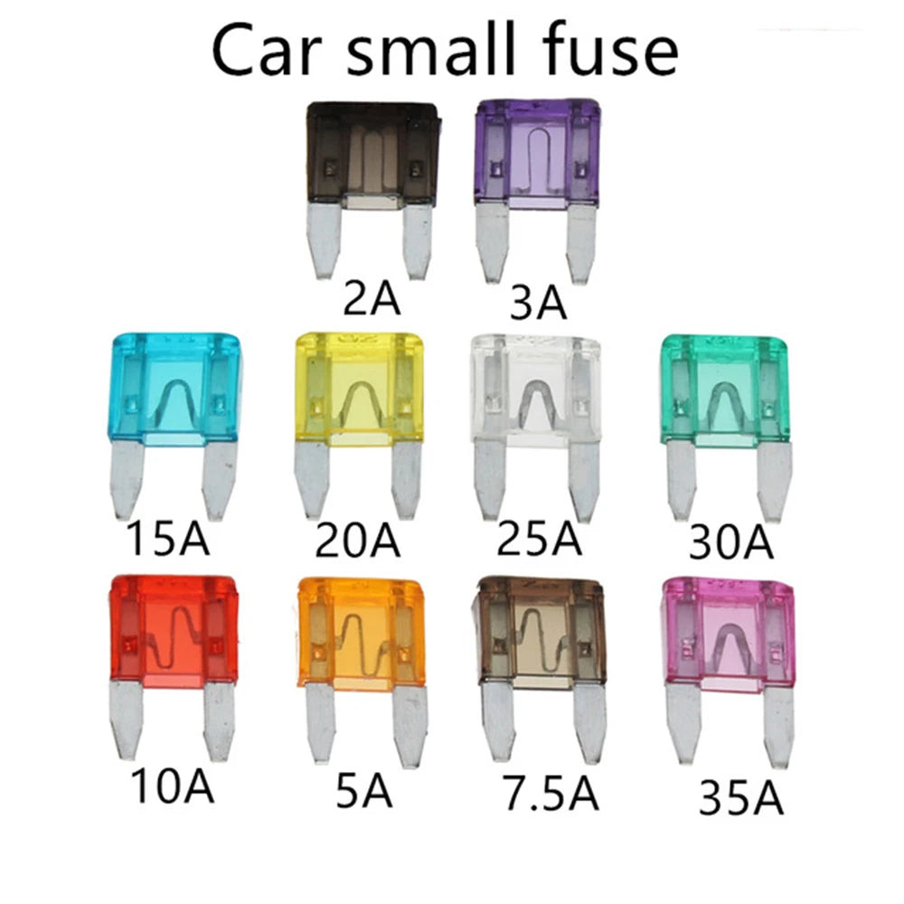 120Pcs Mini Profile Small Size Blade Car Fuse Assortment Set