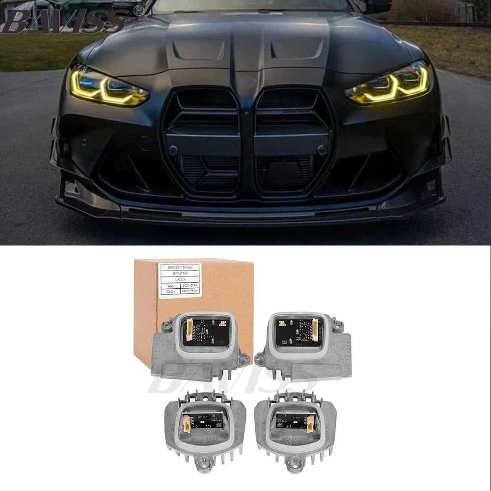 DRL LED Modules For 2021 2022 BMW M3 M4 G22 G23 G26 G80 G83 430i M440i Laser Headlight Daytime Running Light