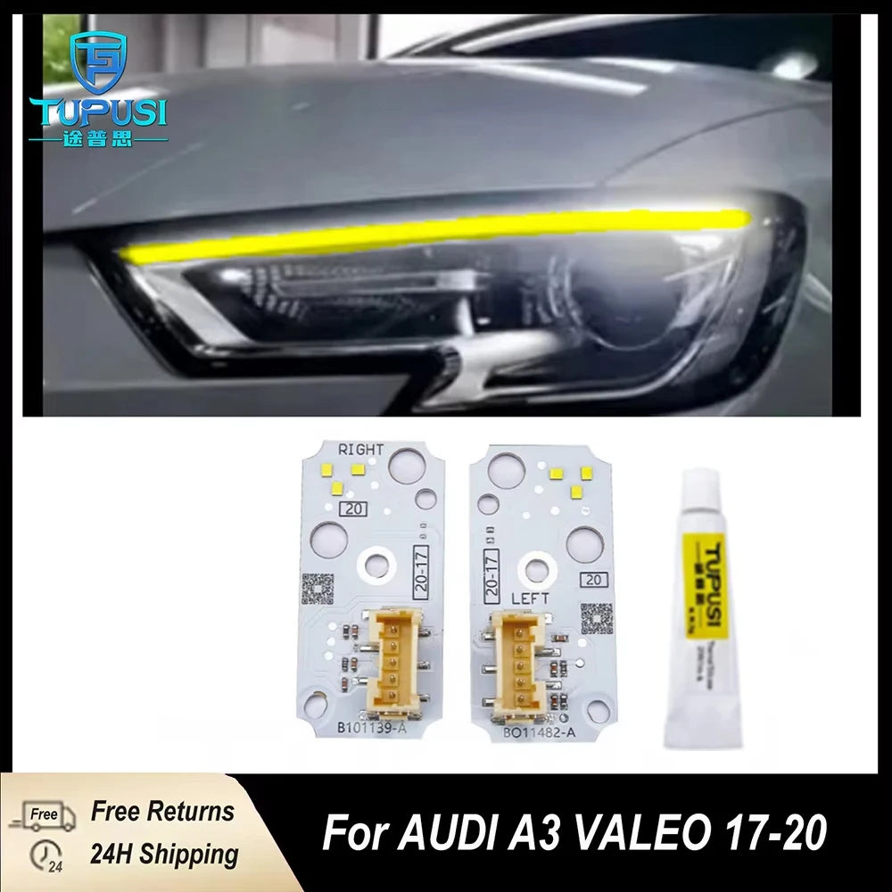 DRL LED Boards For Audi A3 S3 8V 2016 2017 2018 2019 Daytime Running Light Xenon Headlight 8V0998473 for Audi