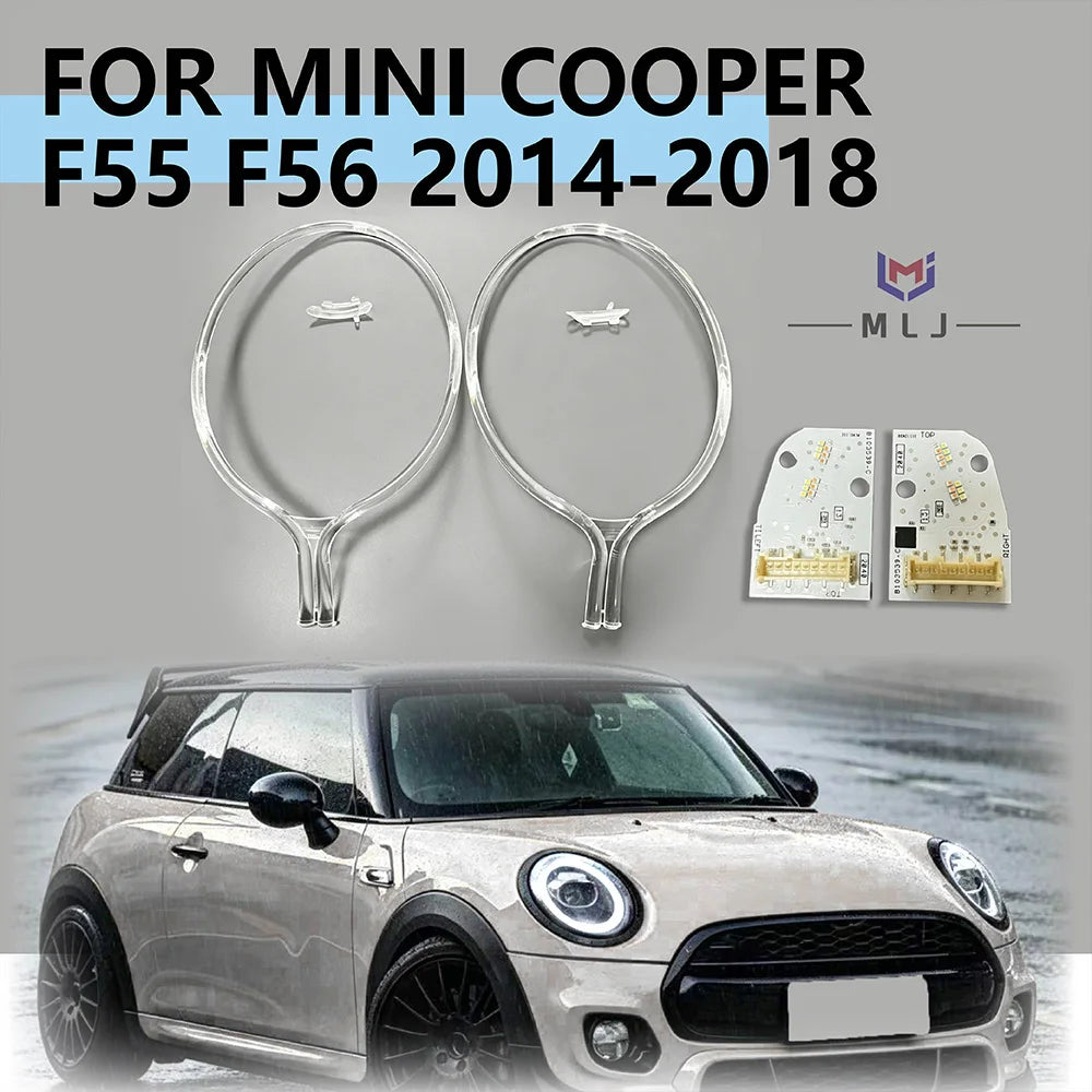 Angel Eye LED DRL Light Guide Strip Tube Board Daytime Running Light Chip For MINI Cooper F55 F56 2014-2018