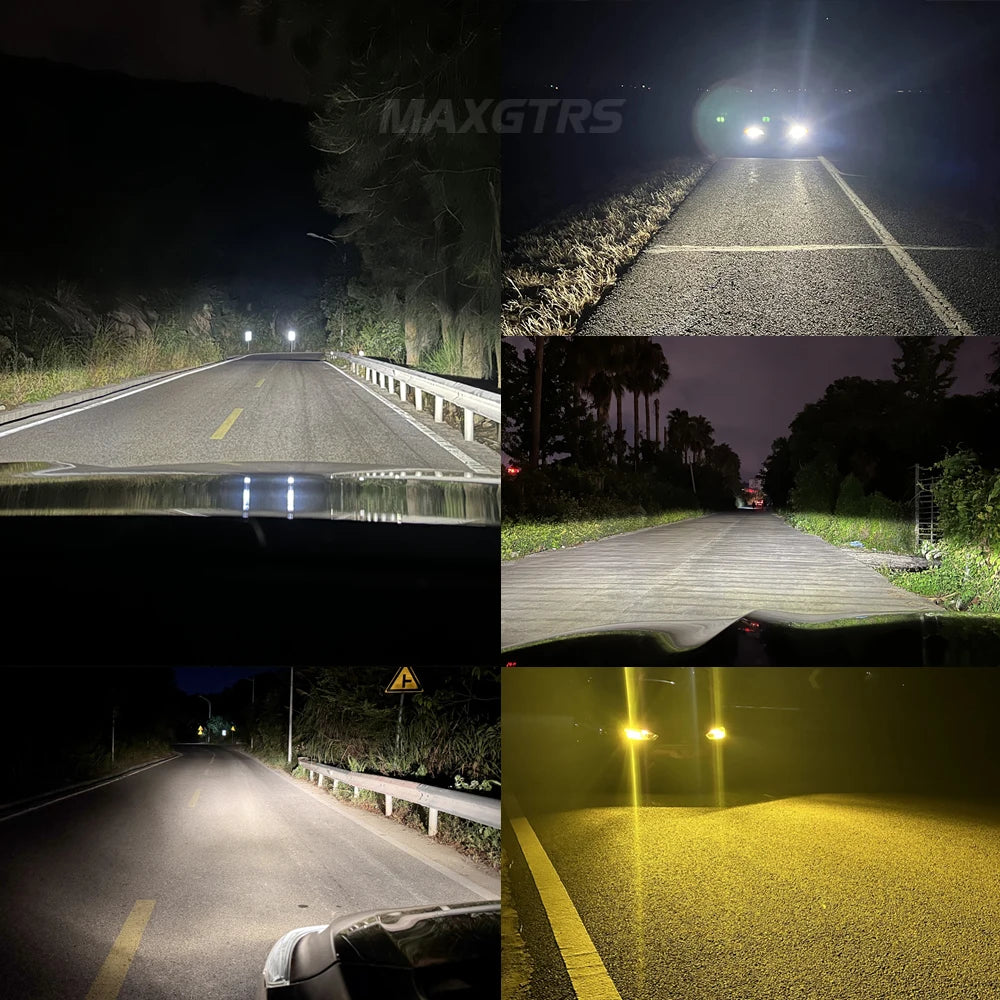 Three Sides Source 2Pcs H7 LED Lights CANBUS For Car CSP Hea
