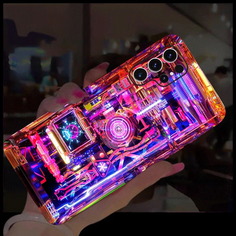Cyber Circuit LED Flash Case For Samsung S26 S24 S23 S22 Plu