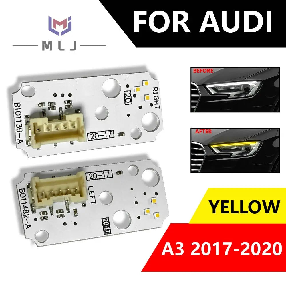 Angel Eye Daytime Running Light Module Headlight DRL Board Light Source Chips Replacement Parts For Audi A3