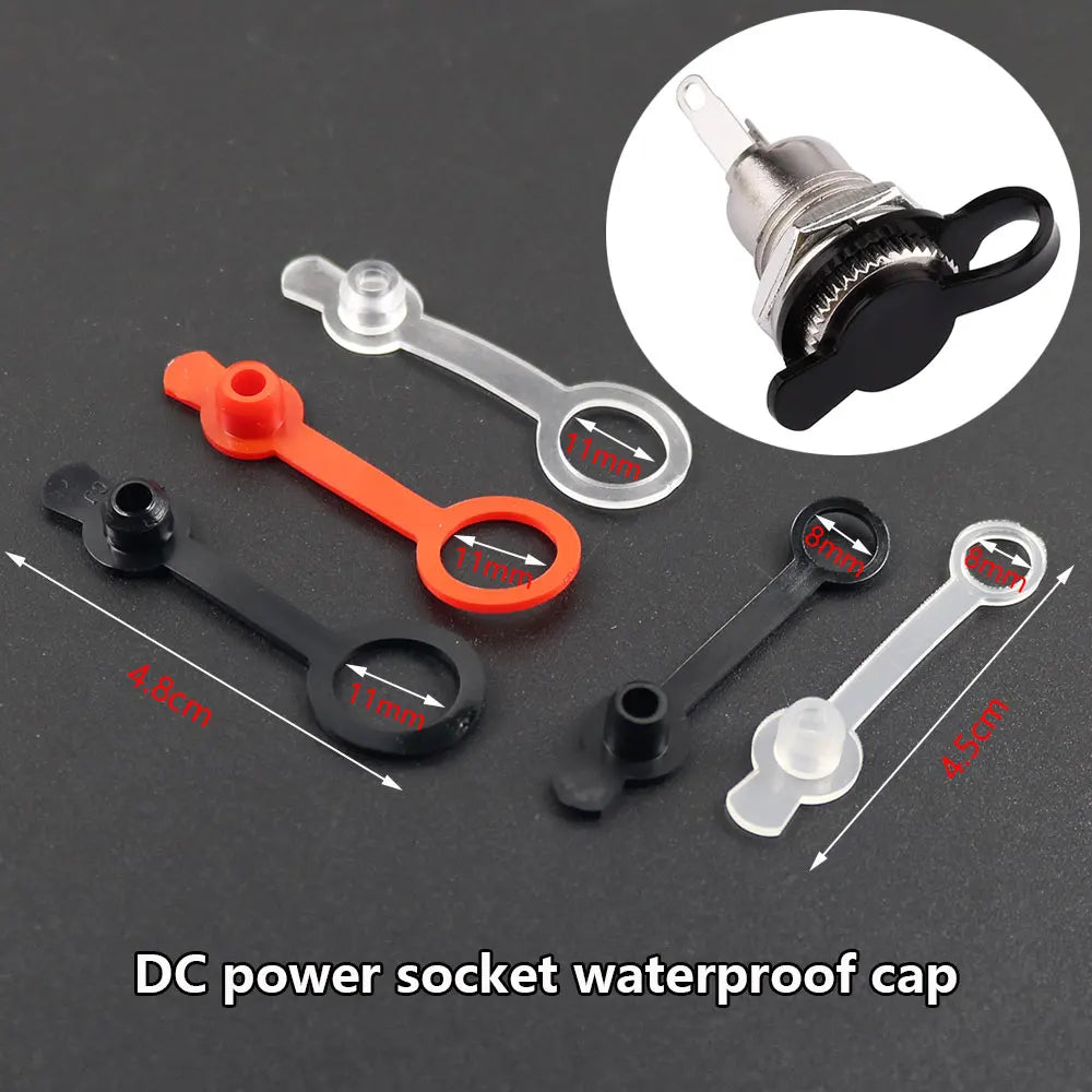 5/10/20/50 PCS DC Power Waterproof Cap 5.5 2.1mm 5.5 2.5mm J