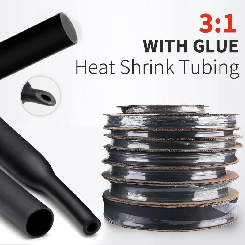 100 Meters/ 10M 3 1 Ratio Adhesive Lined Heat Shrink Tube Th