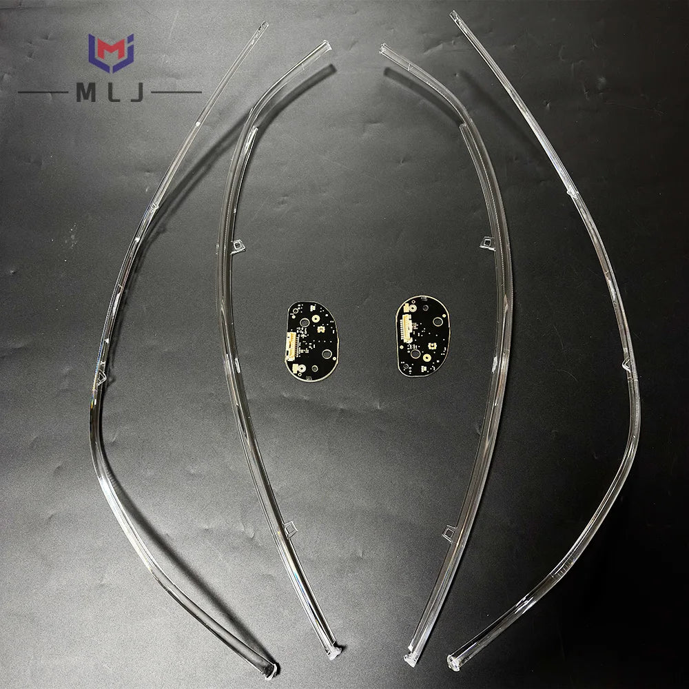 DRL Light Guide Tube Strips Light Source Chips PCB Boards Spare Parts For Volkswagen ID.4 Cross 2021-2024