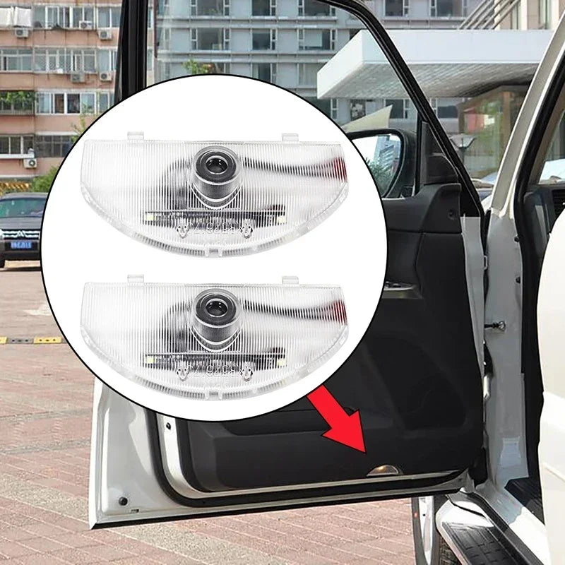 2Pcs LED Light Car Door Welcome Projector Lights Ghost Shado