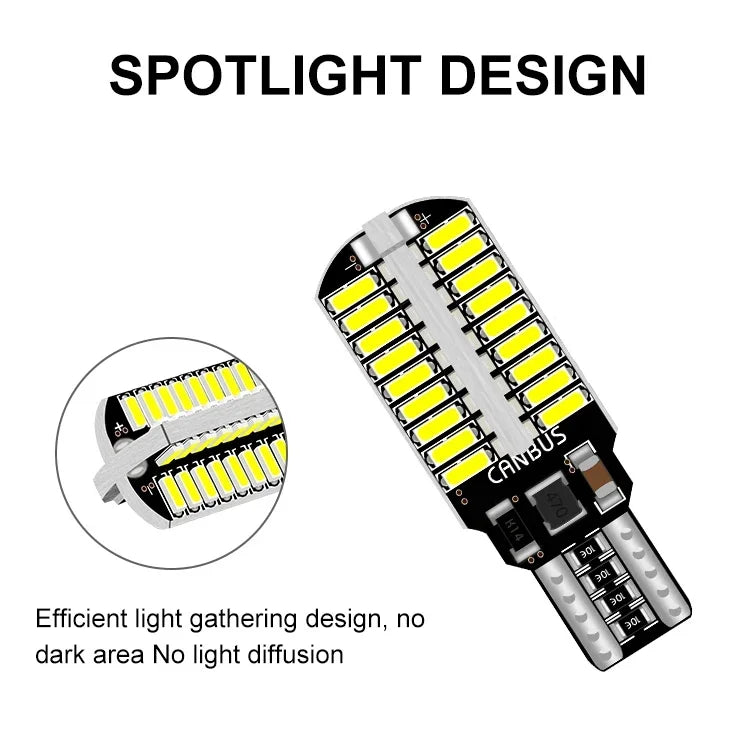 4pcs W16W T15 LED T16 Bulb Canbus Backup Reverse Led 921 912