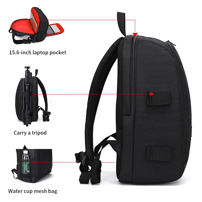 Digital Camera Backpack Outdoor Large-Capacity Camera Bag La