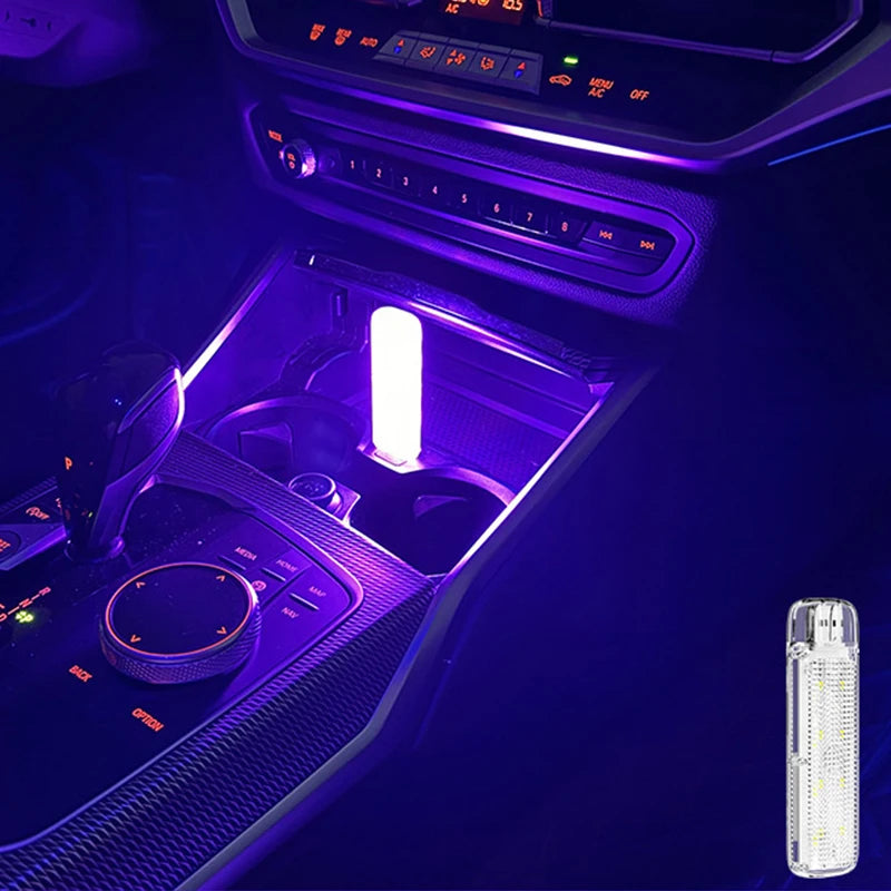 Mini Touching LED Atmosphere Light RGB Universal Car Interio