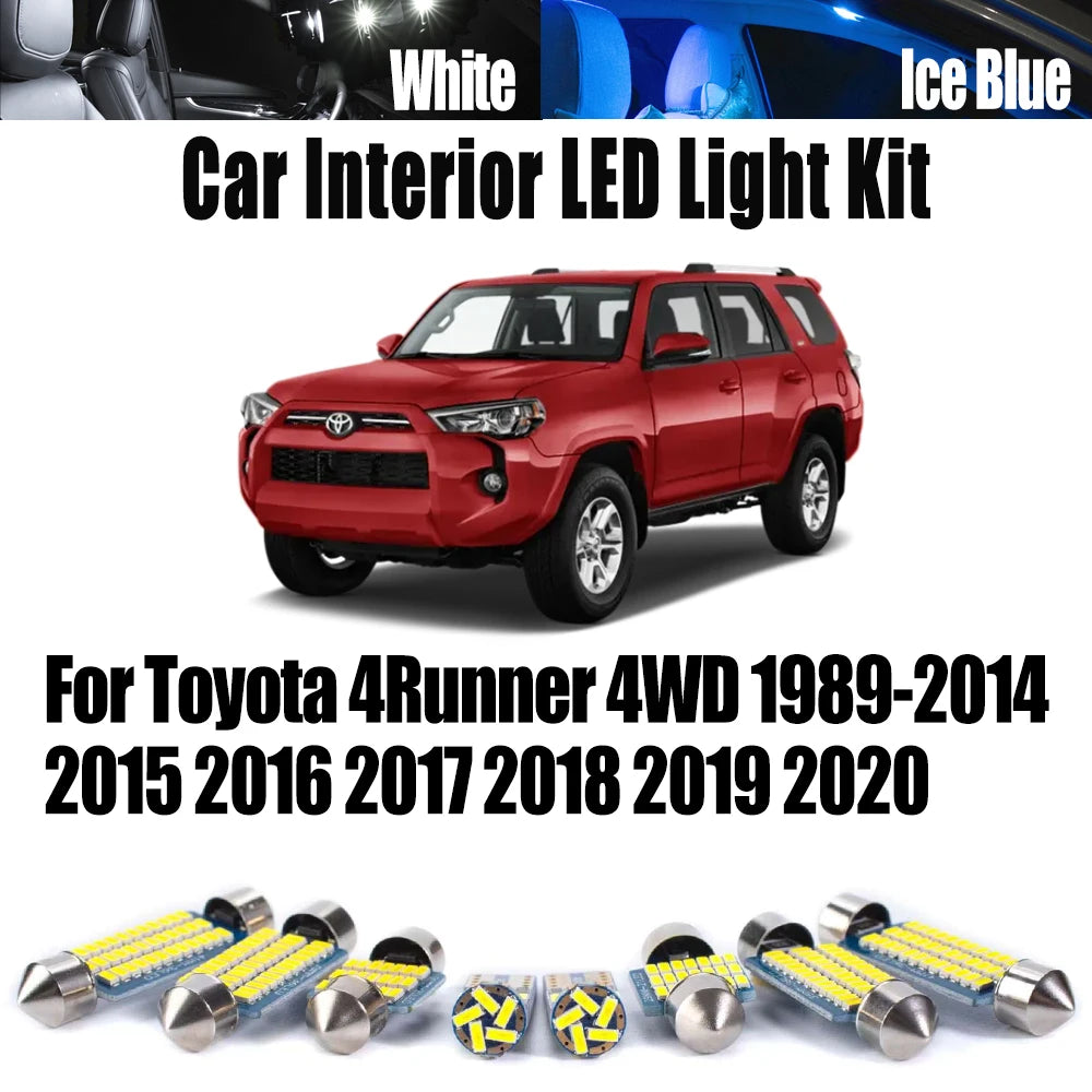 Canbus LED Interior Map Dome Light Kit For Toyota 4Runner 4WD 1989-2015 2016 2017 2018 2019 2020 for Toyota