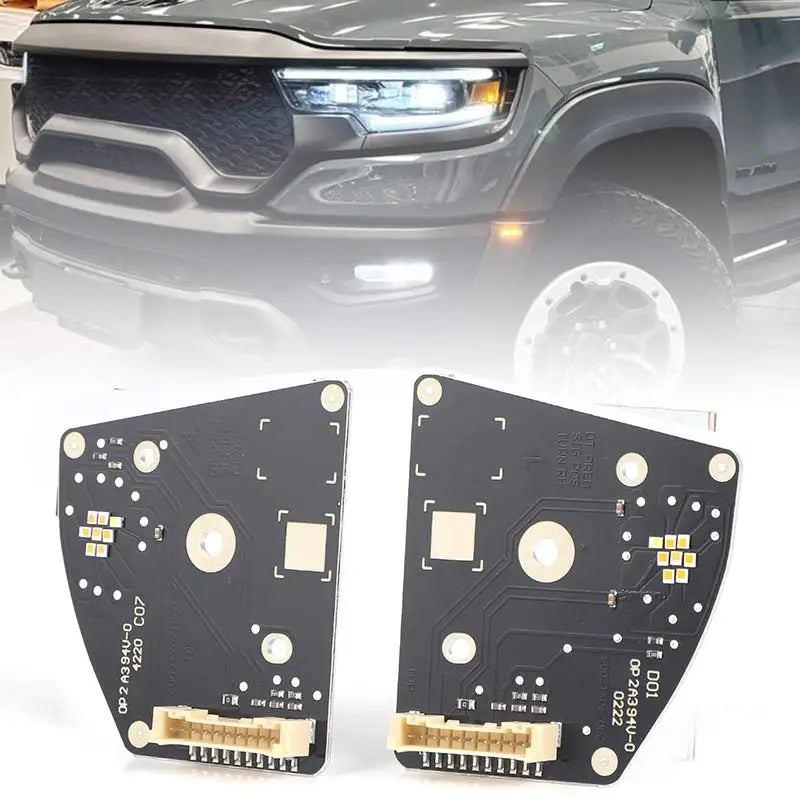 DRL Boards Headlight LED Chip Head Lamps With Turn Signals for Dodge Ram 1500 TRX 2021 2022 2023 Day Running