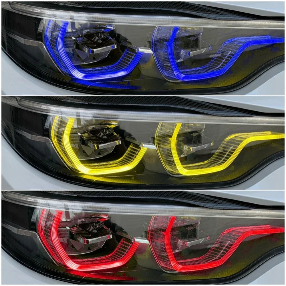 Angel Eyes DRL For 4 Series 2018 2019 2020 BMW M3 M4 LCI F80 F82 M3 F36 340i 440i Daytime Running Lights
