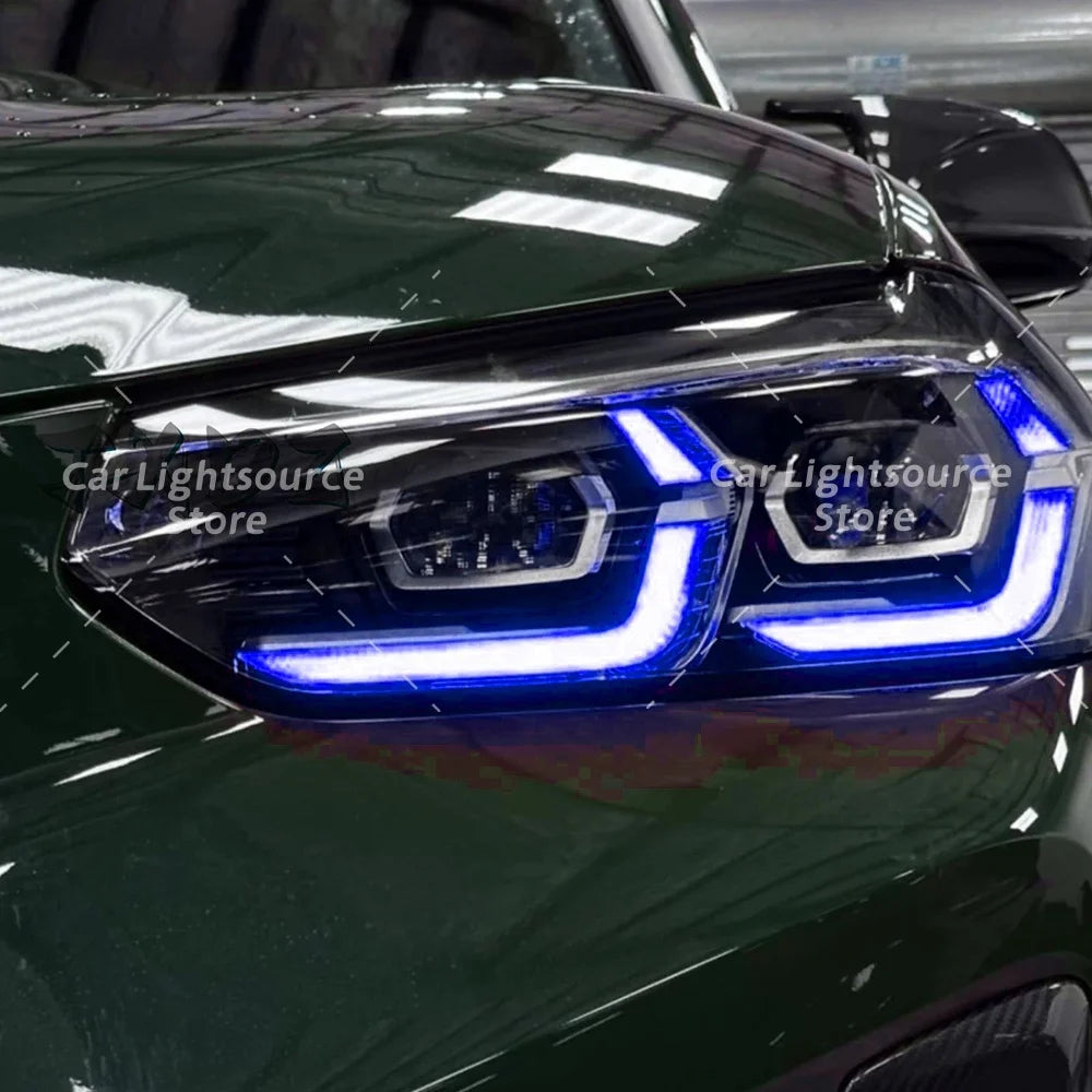 Angel Eye DRL LED Boards For BMW X3 X3M G01 X4 X4M G02 F97 F98 LCI 2021-2024 Headlight Daytime Running Light