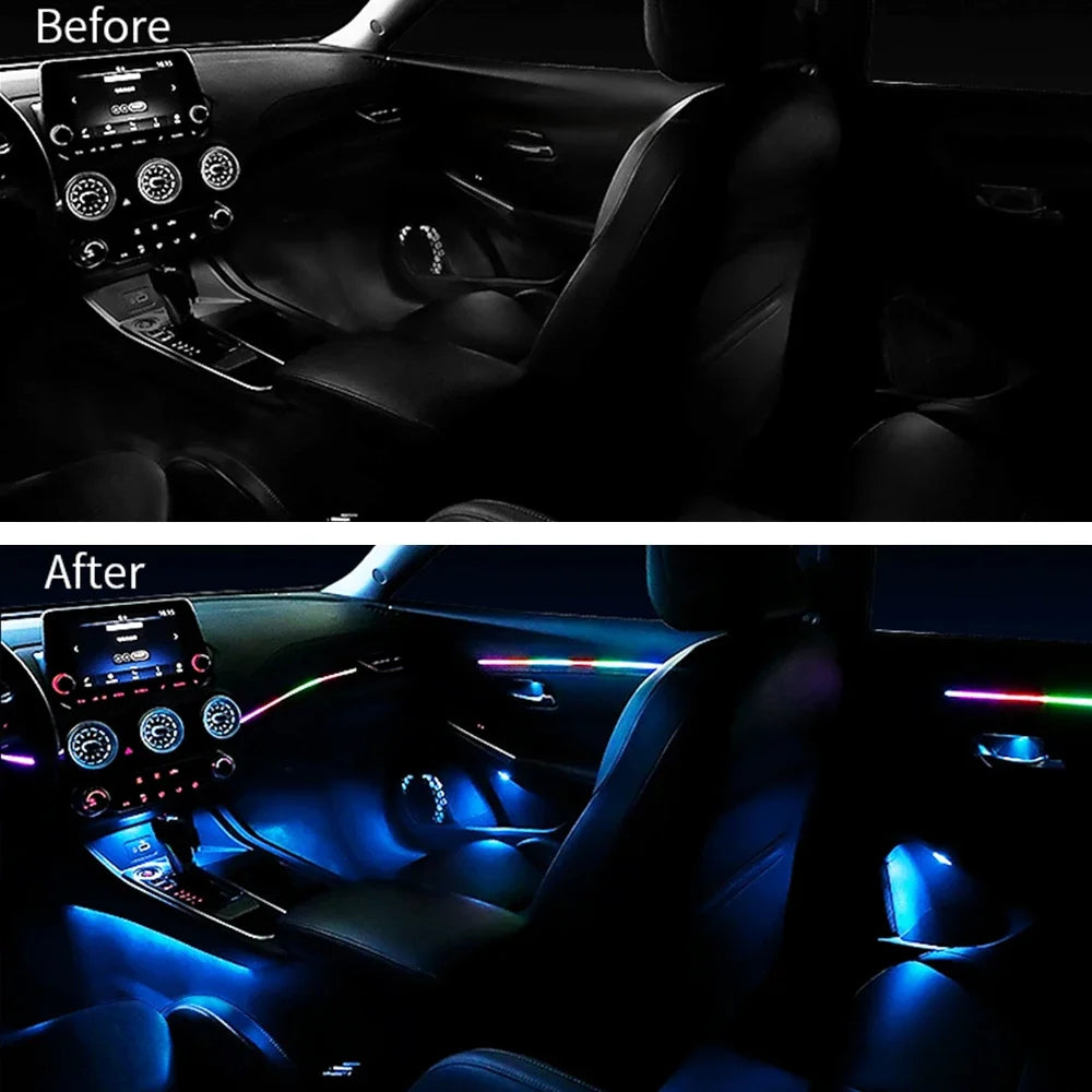 Led Car Ambient Lights 213 64 Color Symphony Streamer Blueto