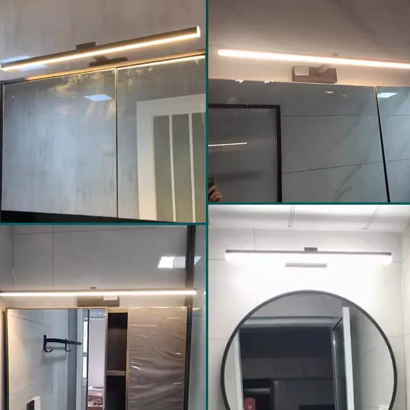 Led Mirror Lights Wall Lamps Bathroom Waterproof White Black