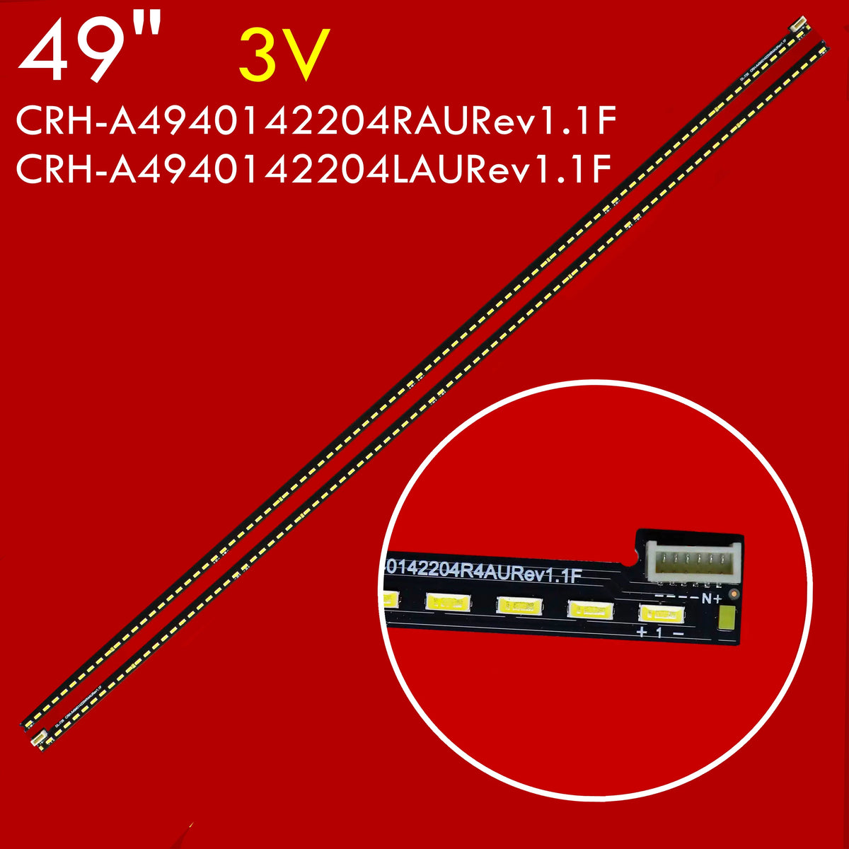 LED Backlight Strip for 10PCS LED TV Backlight Strip for 49E390E REL490FY(LD2-202) CRH-A4940142204RAURev1.1F