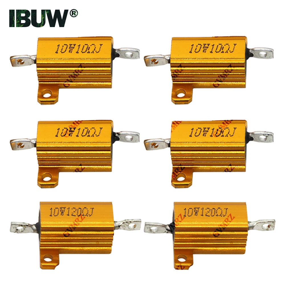10W Aluminum Housing Wirewound Power Resistor Assorted Resis