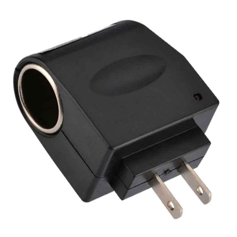 AC 220V To DC 12V Car Cigarette Lighter Adapter EU US Plug C