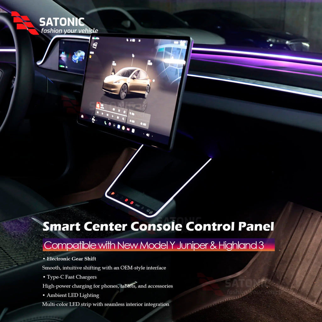 SATONIC Wireless Charger Knobs For Tesla New Model Y Juniper