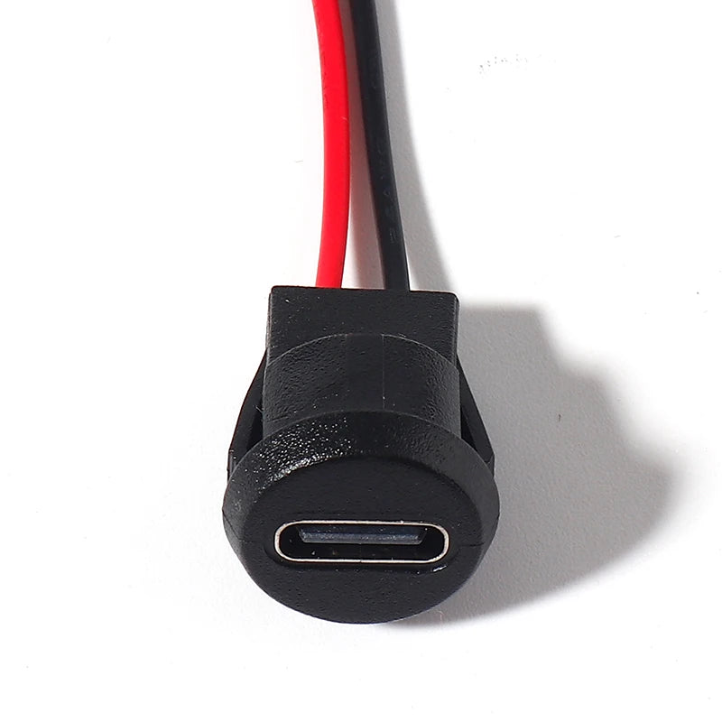 1-10pcs Type-C Female 2 Pin USB Type C Connector Female Sock