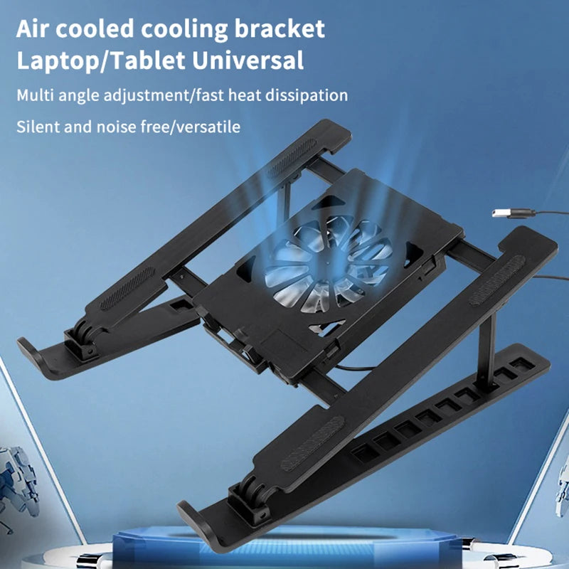 Laptop Cooler Base Stand Foldable Laptop Cooling Pad Holder 