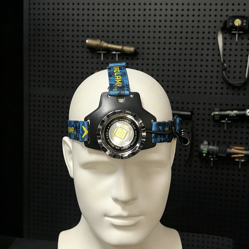 Headlamp Upgraded Version 4 Cores Super Long Range Powerful 