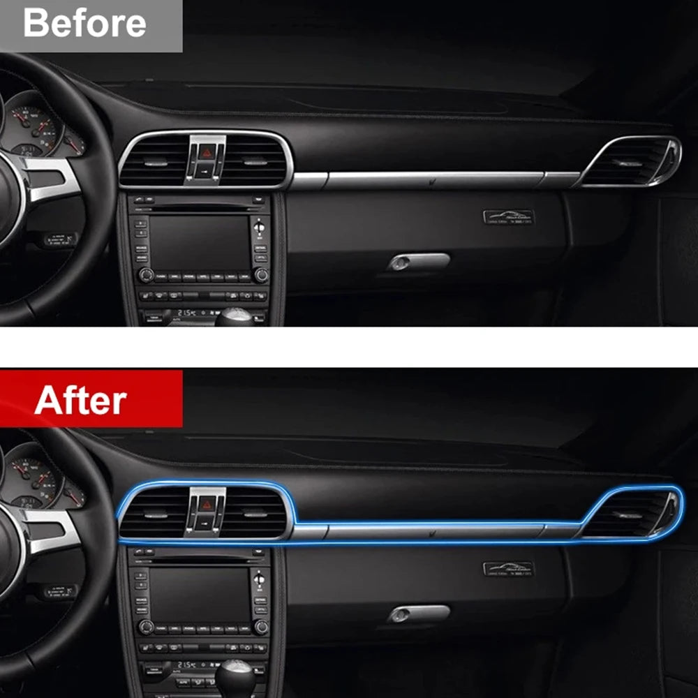 2.5mm Car Interior Decorative LED Fiber Optic Neon Wire Stri
