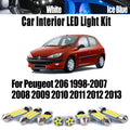8-Piece LED Interior Light Kit for Peugeot 1998-2009 - Canbus Error-Free Interior Bulbs