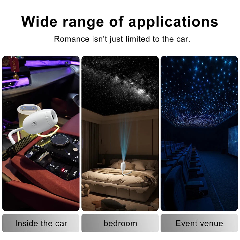 USB Car Atmosphere Projector Light Car Interior Ambient Ligh