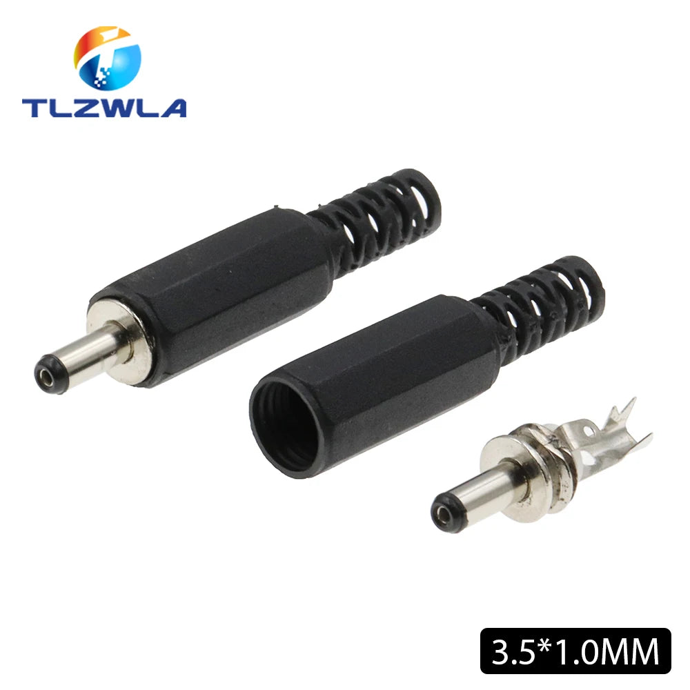 10PCS DC Power Plug 5.5 2.1mm 5.5 2.5mm 3.5 1.35mm 6.3 3.0mm Adapter Connector Plug 2.5X0.7MM