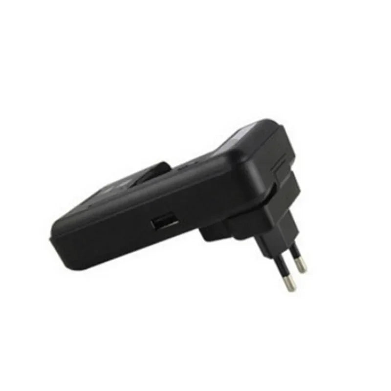 Universal 2 in 1 LCD Indicator Mobile 32-55mm Battery Charger Screen USB Port For Cell Phone Chargers Charging US/UK/EU Plug