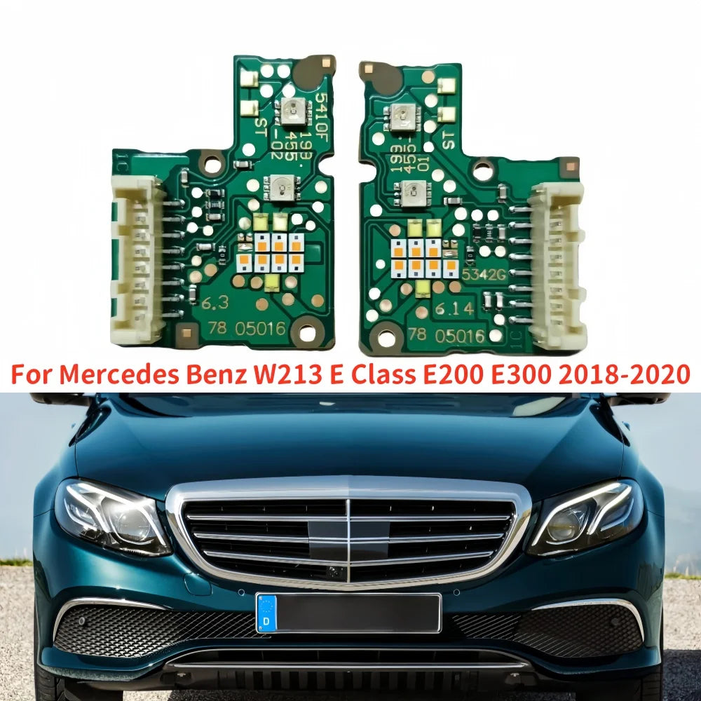 LED Headlight DRL Chips Boards For Mercedes-Benz W213 E Class E200 E300 2018-2020 White Light Source Daytime