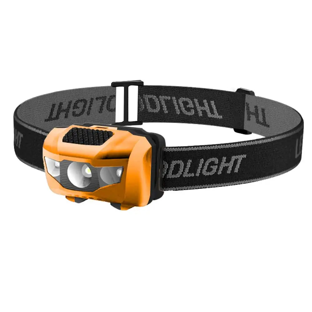 3W Powerfull Mini Headlamp White Red Light LED Headlight 4-Mode Waterproof Head Torch Camping Hunting Flashlight AAA Battery