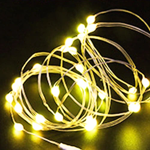 3-10pcs Fairy Lights String Button Battery Light Home Decor Living Bedroom Garden Christmas Wedding New Year Ornament Garland