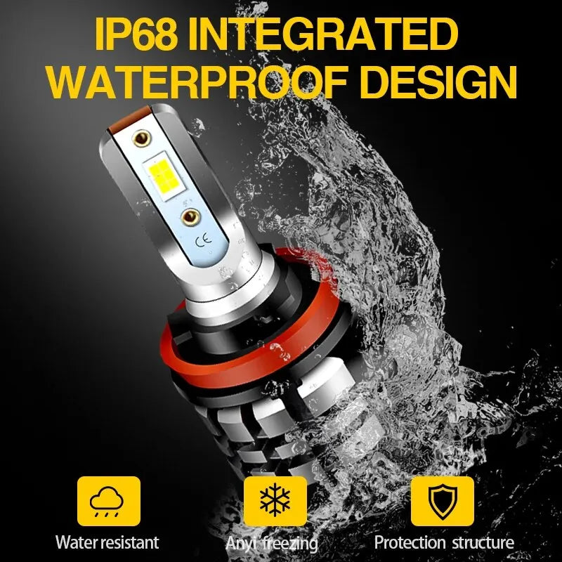 Motorcycle 9600LM LED Headlight High Low Beam Park Light Bul