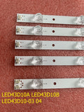 LED Backlight Strip for Kit 5pcs LED Backlight Strip For JVC LT-43M650 LT-43M450 LE43U6500U FD4351A-LU