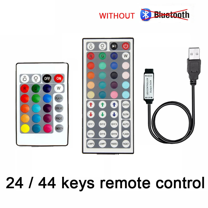 5V LED Strip USB Bluetooth 3 24 44 Keys RGB Controller IR Re