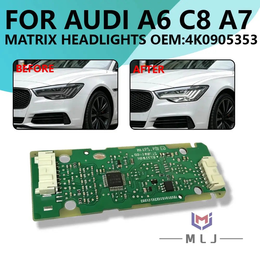 Headlight Daytime Running Light Replacement 4K0905353 4K0 905 353 White LED DRL Angel Eye Chip Board for Audi