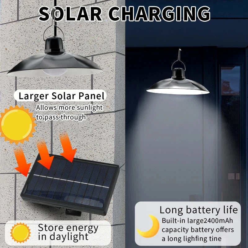 Upgraded 8800mAh Solar Outdoor Light Double Head 112 LED Mot